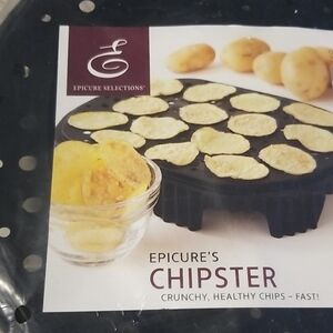 Epicure Selections Chipster Black Chip Maker New